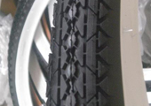 beach cruiser bike tire with white wall